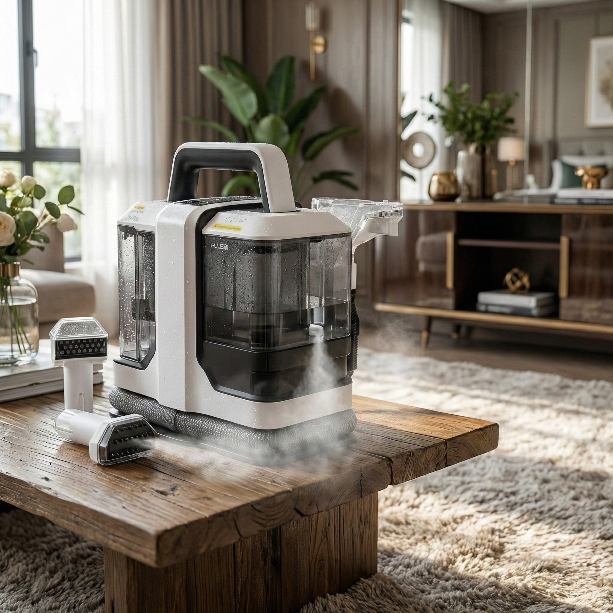 Nettoyeur de tapis portatif 750W – voiture, canapé & textiles