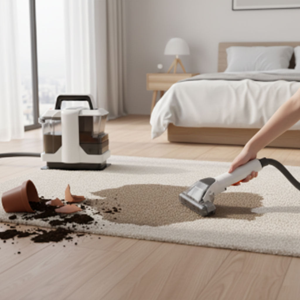 Nettoyeur de tapis portatif 750W – voiture, canapé & textiles