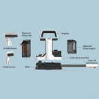 Nettoyeur de tapis portatif 750W – voiture, canapé & textiles